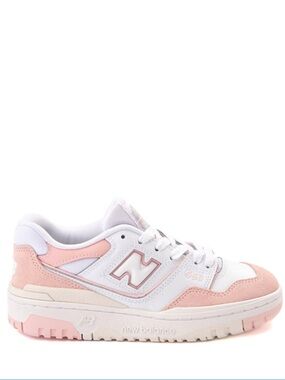 New Balance 550 Athletic Shoe - Big Kid - White / Pink Haze